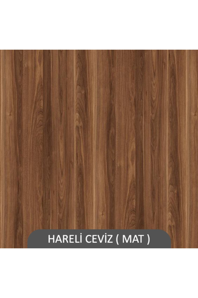 3 Lü Gizli Bağlantılı Raf Set ( 80 - 40 - 40 ) Hareli Ceviz (mat)