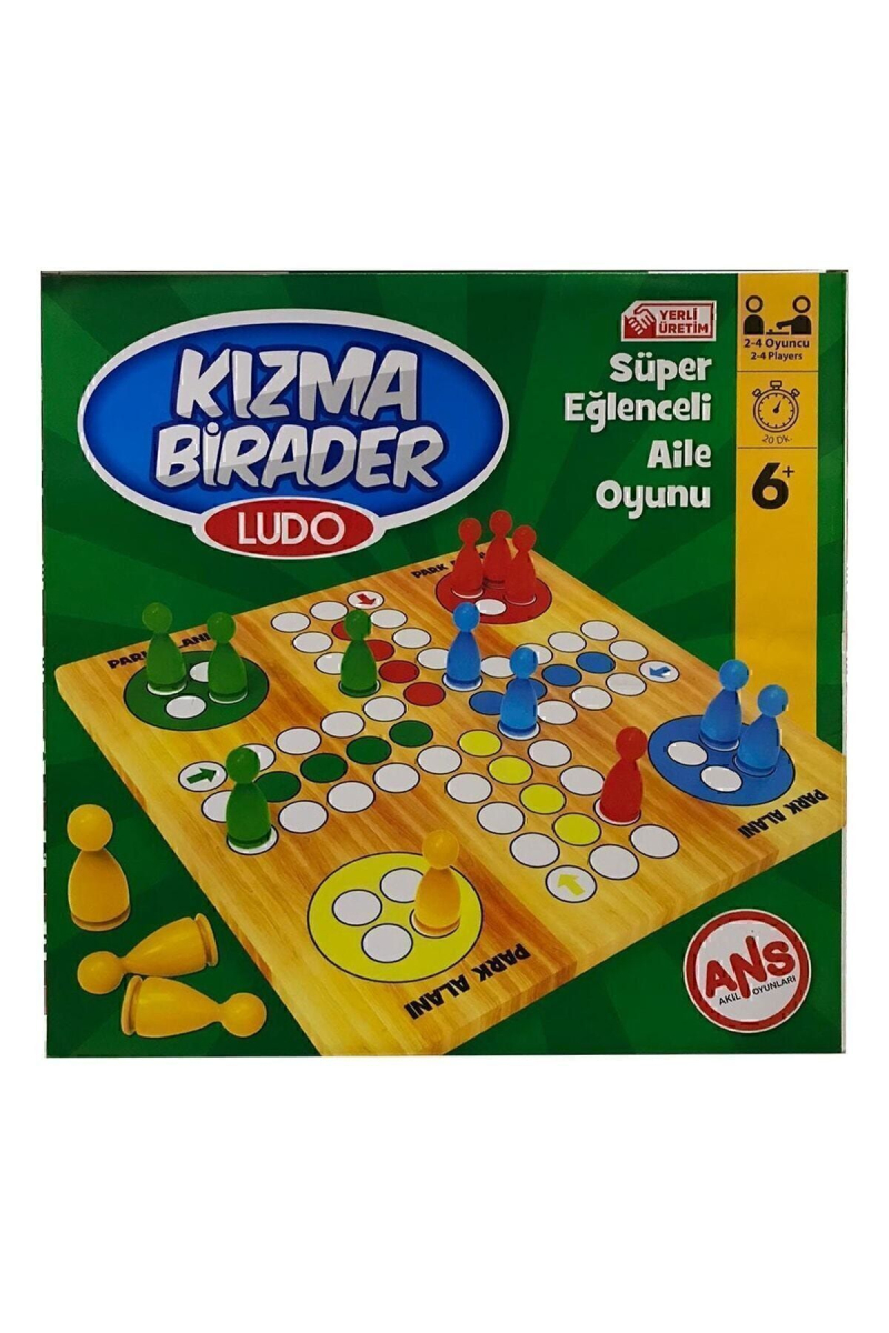 Ahşap Kızma Birader Kutu Oyunu