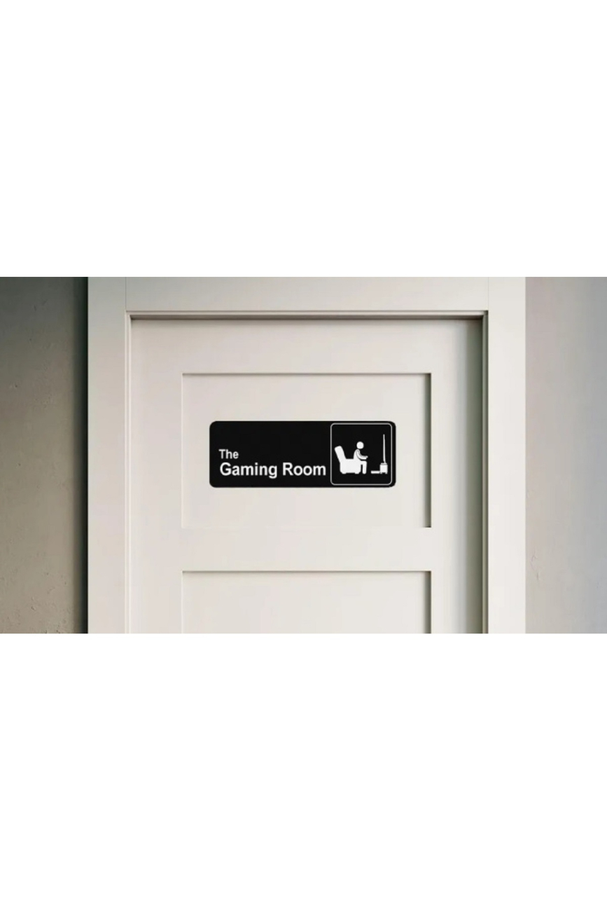 Gaming Room Sign - Oyuncu Odası Tabelası - Gamer Dekor - Oyunculara Özel