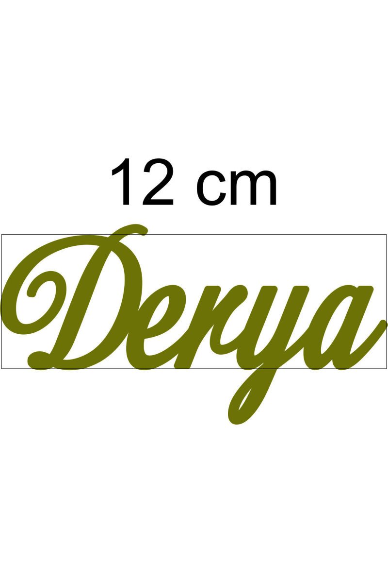 Gold Aynalı Pleksi Isim- Altın Aynalı Pleksi Isim 12 Cm Gold