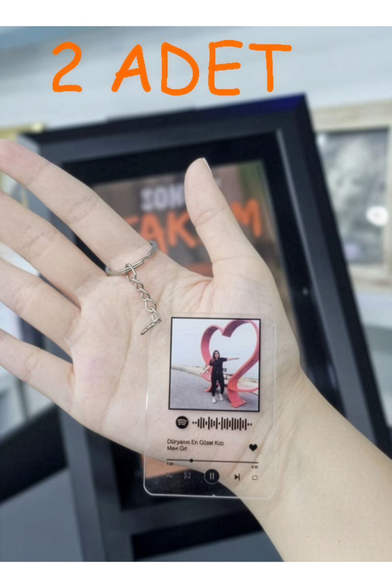 İzmir Spotify Anahtarlık