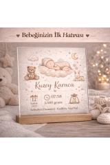 Kişiye Özel Bebek Doğum Hatırası Tablosu – İlk Anı Tasarımı