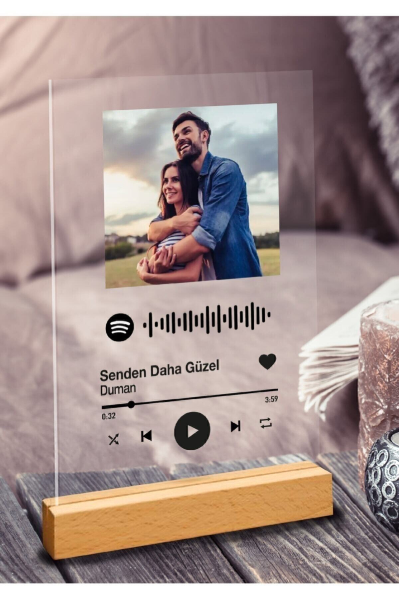 Sevgiliye Özel Spotify Barkodlu Plak 1